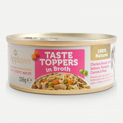 Applaws Taste Toppers Chicken Salmon & Veg In Broth 12x156g